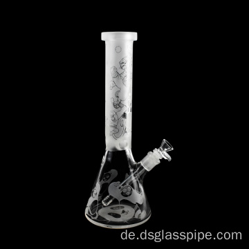 7 mm Dicke Sandstrahlte Borosilikat -Glas Becher -Hände mit schwerem Glas 420 Rauchen Tabakglaswasserleitungen
